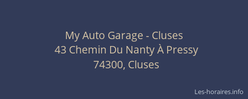 My Auto Garage - Cluses