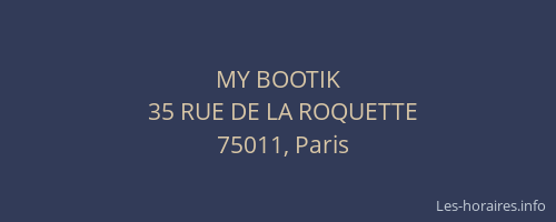 MY BOOTIK