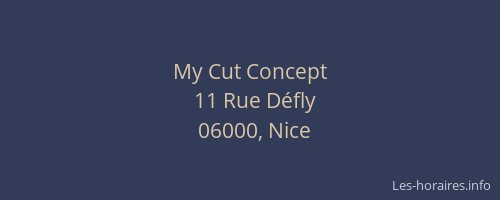 My Cut Concept