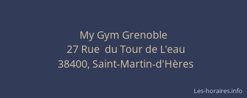 My Gym Grenoble