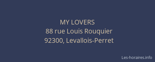 MY LOVERS