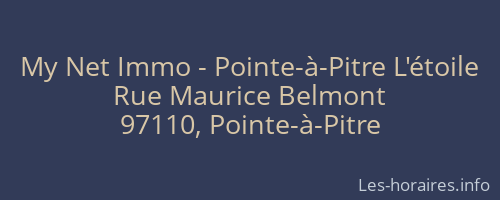 My Net Immo - Pointe-à-Pitre L'étoile