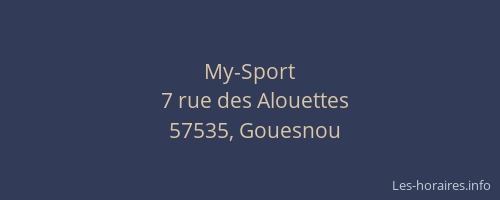 My-Sport