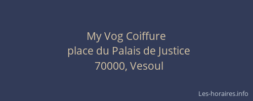 My Vog Coiffure