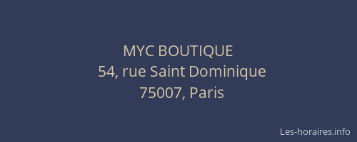 MYC BOUTIQUE
