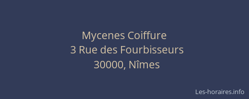 Mycenes Coiffure