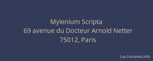 Mylenium Scripta