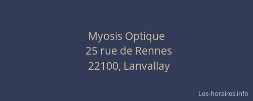 Myosis Optique