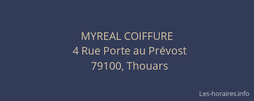 MYREAL COIFFURE