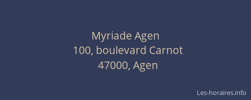 Myriade Agen