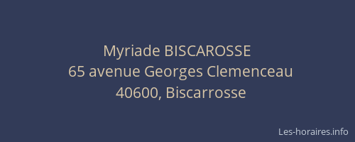Myriade BISCAROSSE
