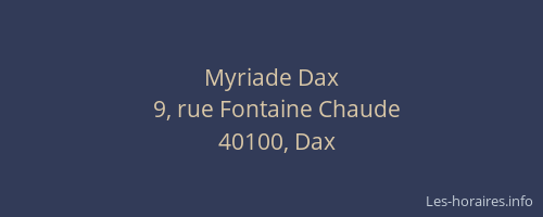 Myriade Dax