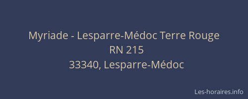 Myriade - Lesparre-M&eacute;doc Terre Rouge
