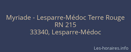 Myriade - Lesparre-Médoc Terre Rouge