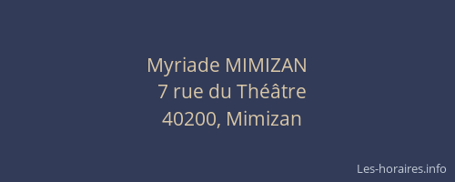 Myriade MIMIZAN