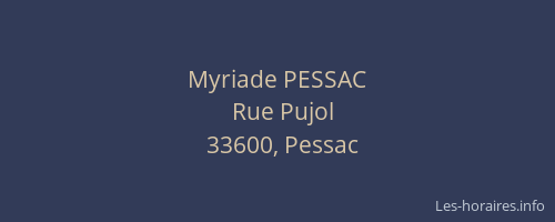 Myriade PESSAC