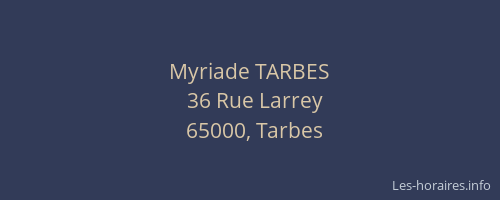 Myriade TARBES