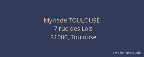 Myriade TOULOUSE
