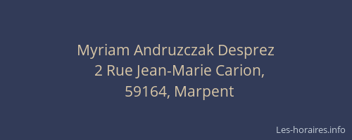 Myriam Andruzczak Desprez