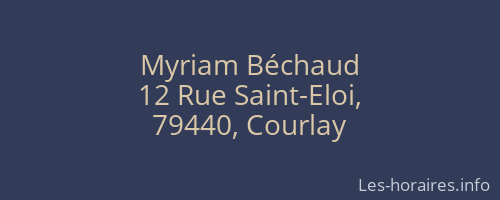 Myriam Béchaud