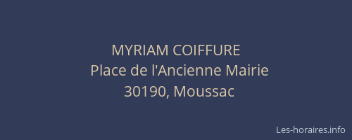 MYRIAM COIFFURE