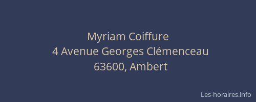 Myriam Coiffure
