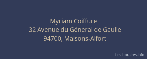 Myriam Coiffure