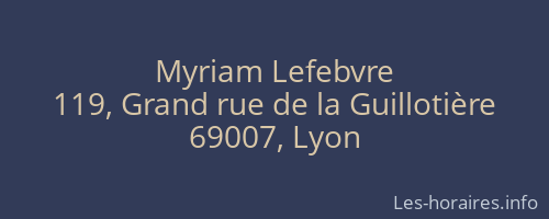 Myriam Lefebvre