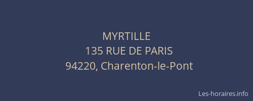 MYRTILLE