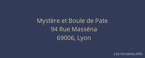 Mystère et Boule de Pate