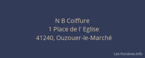 N B Coiffure