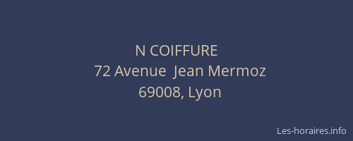 N COIFFURE