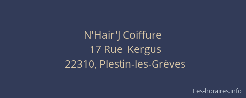 N'Hair'J Coiffure