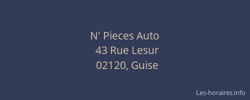 N' Pieces Auto