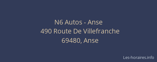 N6 Autos - Anse
