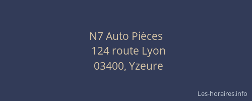 N7 Auto Pièces