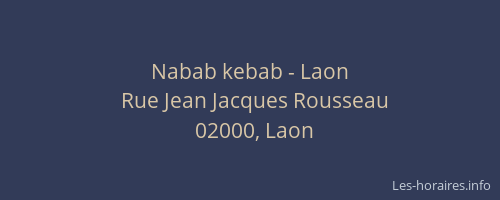Nabab kebab - Laon