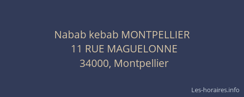 Nabab kebab MONTPELLIER