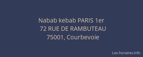 Nabab kebab PARIS 1er