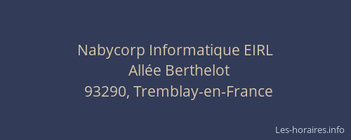 Nabycorp Informatique EIRL