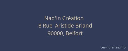 Nad'In Création