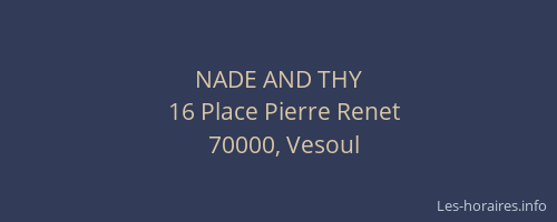 NADE AND THY