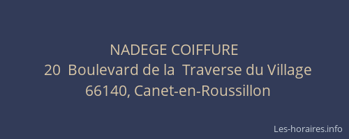 NADEGE COIFFURE