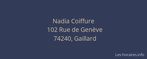 Nadia Coiffure