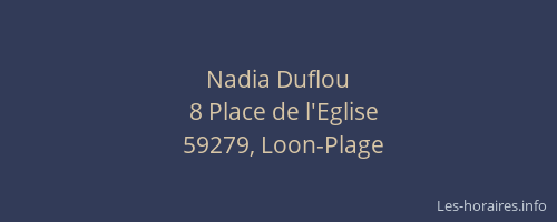 Nadia Duflou