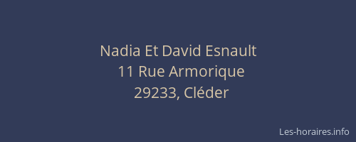 Nadia Et David Esnault