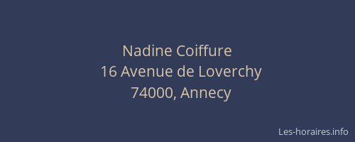 Nadine Coiffure