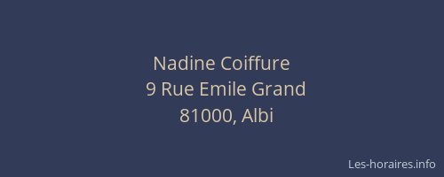 Nadine Coiffure