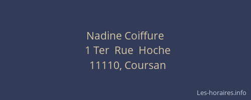Nadine Coiffure
