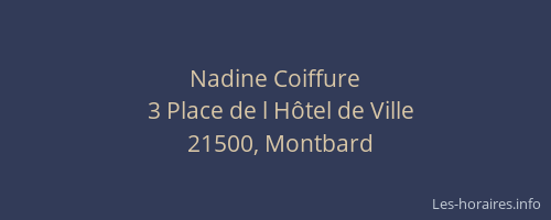 Nadine Coiffure
